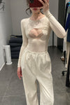 BASERANGE Silk trousers TRSI-WS-000 UNDYED